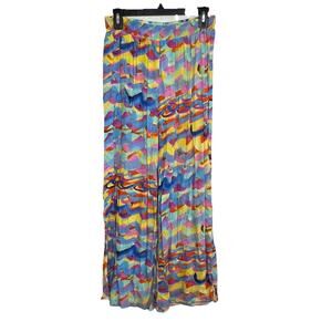 Jams World Gelato Pants Medium Wide Leg Festival Lounge Boho Resort Tropical J24